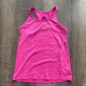 Kids pink athletic tank top